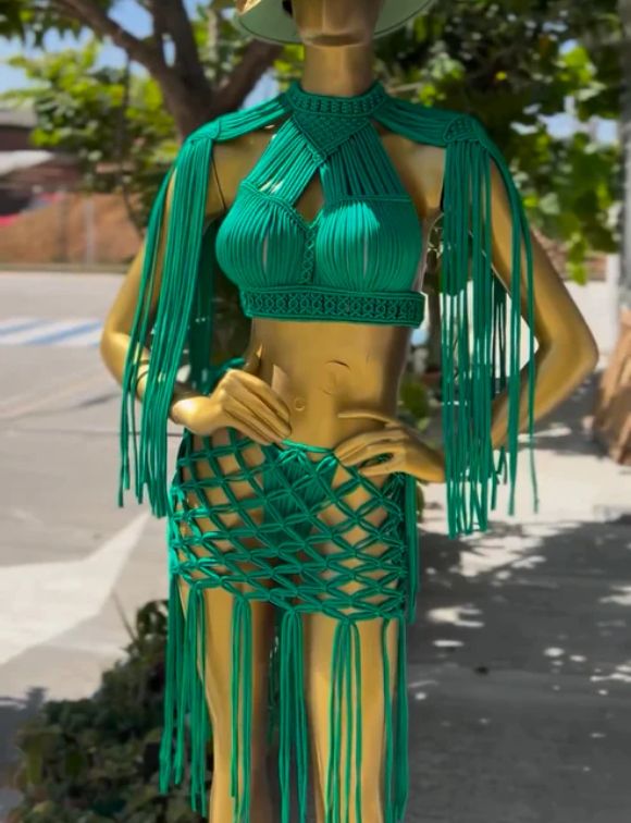 Bikini verde esmeralda