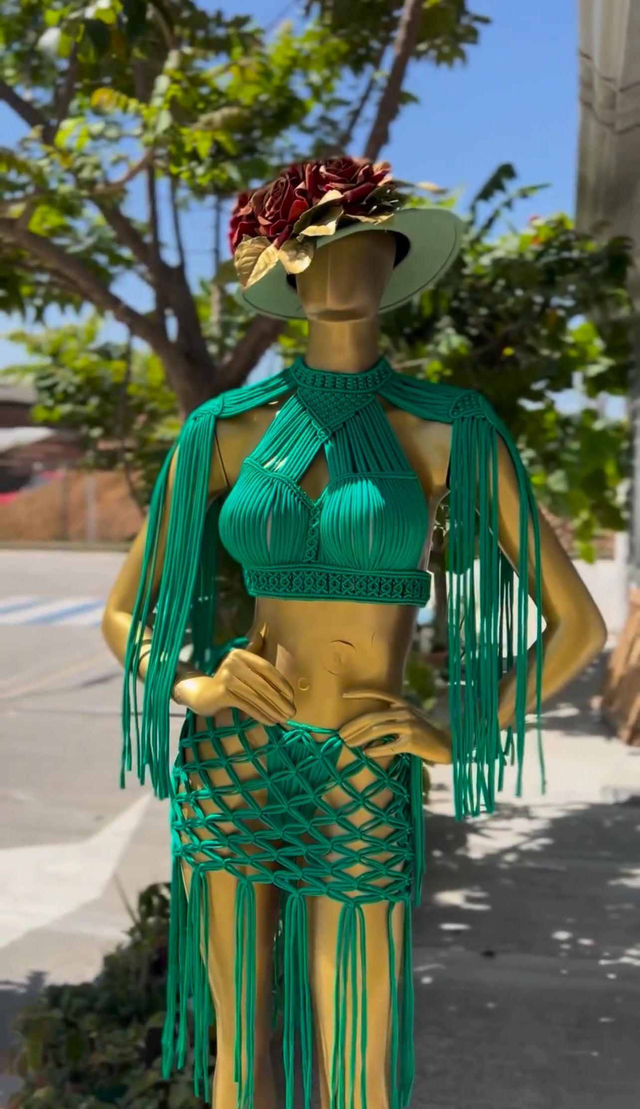 Bikini verde esmeralda