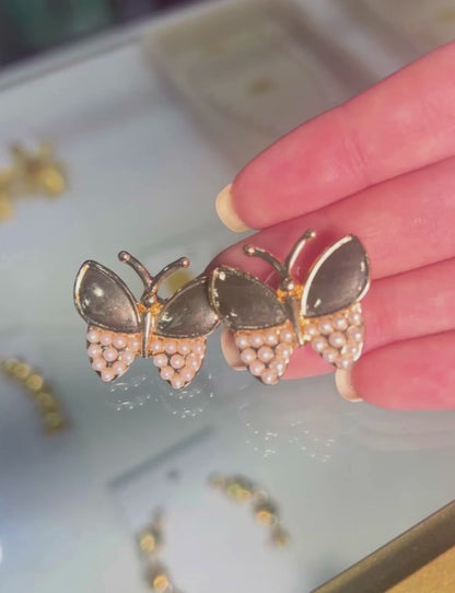 Aretes mini mariposa