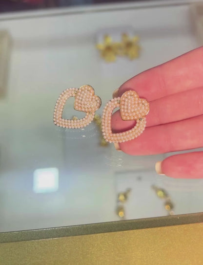 Aretes mini corazón
